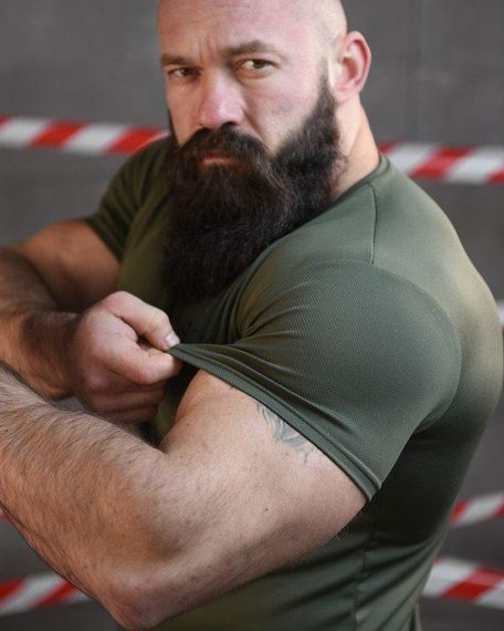 Тактична футболка потоотводящая SABUR ВІКІНГ ОЛИВА ВТ0975 | Зображення 5