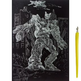 Гравюра Економ А4 ГР-А4-01 Danko Toys, в пакете (4820150912208) Трансформер. Золото Вид 32