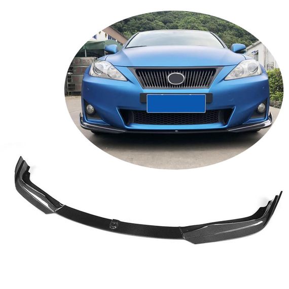 Накладка на передній бампер Lip (для Base 2011-2013, Карбон) для Lexus IS рр