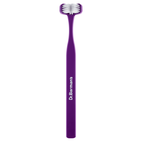 Тристороння зубна щітка Dr. Barman`s Superbrush, стандартна, фіолетова