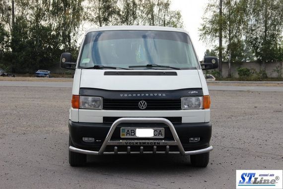 Кенгурятник WT003 Plus-1 (нерж) для Volkswagen T4 Transporter | Зображення 2
