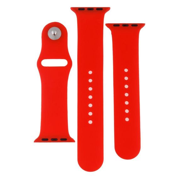 Ремінець для Apple Watch Band Silicone Two-Piece 38/40/41 mm Колір 50.Canary Yellow | Зображення 3