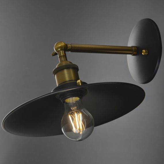 Бра настенное накладное лофт BL-404W/1 E27 BK | Зображення 6