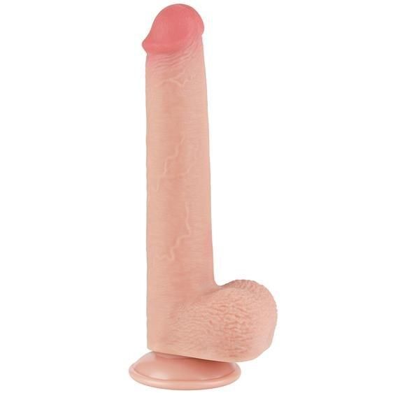 Фаллоимитатор - Sliding-Skin Dual Layer Dong 9" Flesh sexstyle | Зображення 1