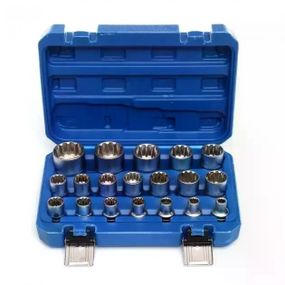 Набор 12-гранных торцевых головок KD10348 21 шт 1/2″ • Комплект головок KD10348 8–36 мм в кейсе для авто, гаража и ремонта