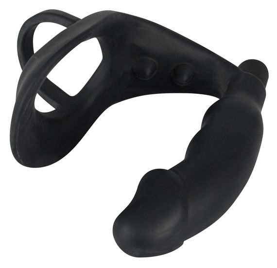 Ерекційне кільце з анальною пробкою - Black Velvets Ring & Vibro Plug | Зображення 2