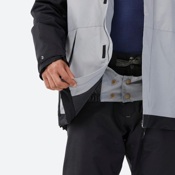 Куртка чоловіча 100 для сноубордингу і лижного спорту сіра - XS. | Зображення 8