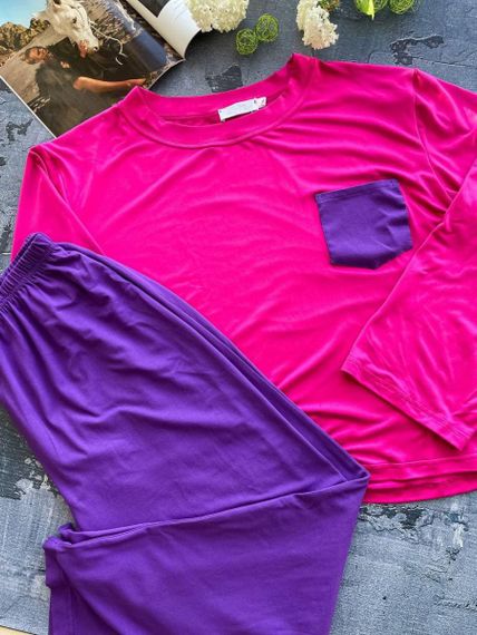 Яскрава піжама для дівчат PLUS SIZE | Зображення 5