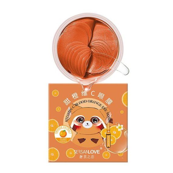 ГІДРОГЕЛЕВІ ПАТЧІ ПІД ОЧІ SERSANLOVE VITAMIN C BLOOD ORANGE EYE MASK З ЕКСТРАКТОМ АПЕЛЬСИНА 60 ШТ.