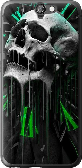 Чехол на HTC One A9 Череп-часы "4100u-156-17620"