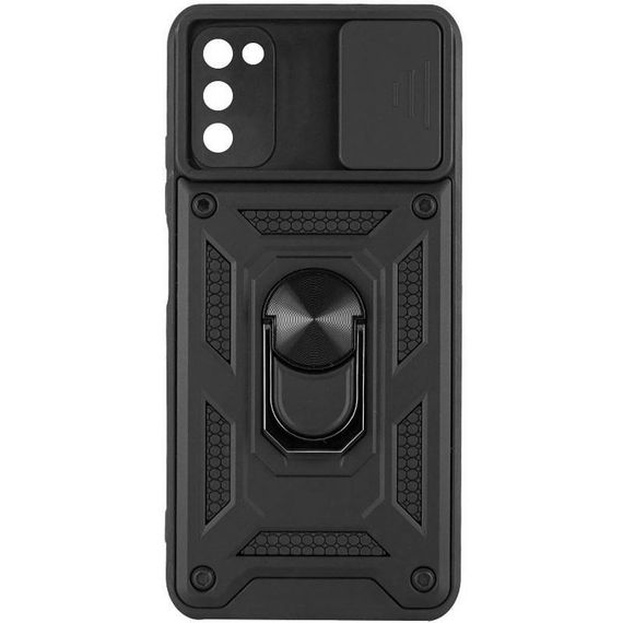 Чохол Ummi Camshield Serge Ring для Samsung Galaxy A03s Чорний