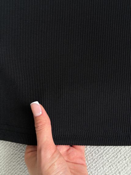 Жіноча сукня-майка в рубчик чорна  700001521 розмір 4XL/5XL | Зображення 5