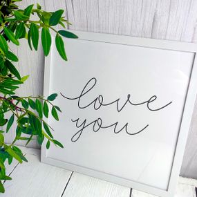 Постер у рамці Love you 30x30 см (WKMT_21L008_WH)