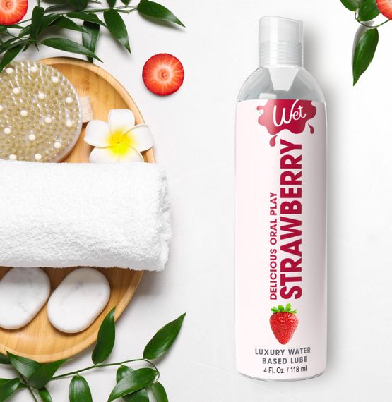 Їстівний лубрикант зі смаком полуниці Wet Strawberry, 30 мл sexstyle | Зображення 1