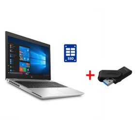 Ноутбук HP ProBook 650 G4 / 15.6" (1920x1080) IPS / Intel Core i3-8130U (2 (4) ядра по 2.2 - 3.4 GHz) / 8 GB DDR4 / 256 GB SSD / Intel HD Graphics 620 / WebCam / Win 11 Pro б/у + Подарок Флеш-накопитель Kingston DataTraveler Exodia S 64GB