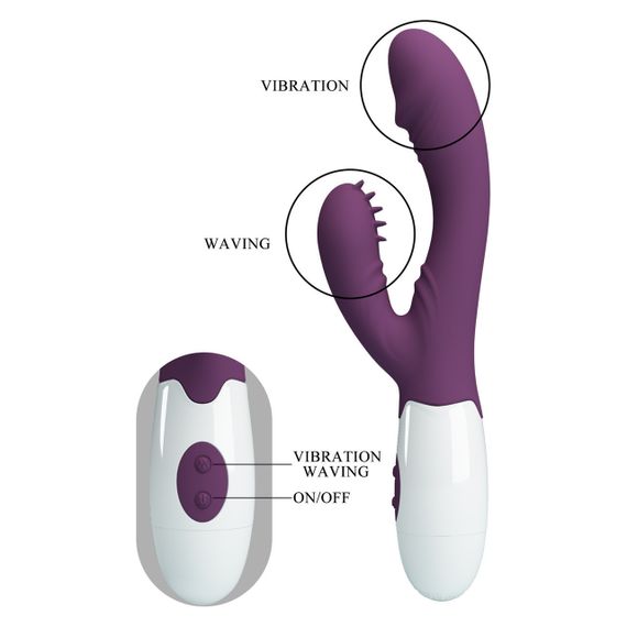 Вібратор PRETTY LOVE Andre purple, 7 function Sex Aura | Зображення 6