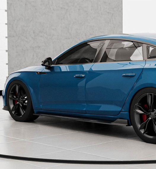 Бокові пороги 2016-2020 V1 (для Sportback, Карбон) для Ауди A5 рр | Зображення 1