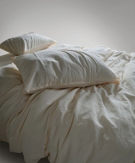 Постельное белье Limasso Stonewashed Ranforce 200 х 220 см Akdeniz Krem | Зображення 4