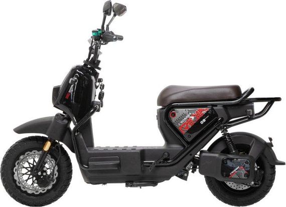 Электроскутер Crosser CR-4 PRO 1200W, LiFePO4 76.8V 30Ah, до 25 км/ч, дисковые тормоза, бескамерные шины Черный | Зображення 4