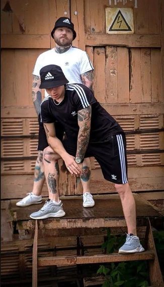 Чоловічий літній костюм adidas чорний | Зображення 2