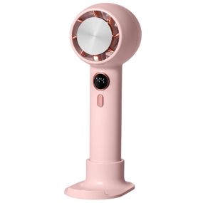 Портативный вентилятор YL007 with Display с подставкой для телефона 2000mAh Pink