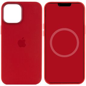 Чехол Silicone case (AAA) with Magsafe and Animation для Apple iPhone 12 Pro Max (6.7") Красный / Red