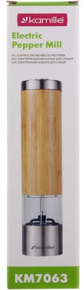 Млин для спецій Kamille Electric Pepper Mill електричний Ø5х21.4см | Зображення 5
