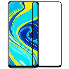 Защитное стекло 3D для Xiaomi Redmi Note 9 PRO черное (полная проклейка на весь экран)