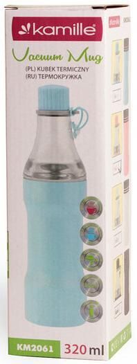 Термокружка Kamille Bottle 2в1 320мл KM-2061 | Зображення 7