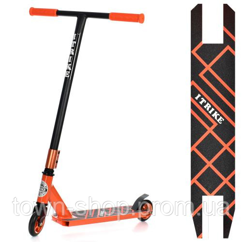 Самокат трюковый iTrike SR2-067-5-OR двухколесный