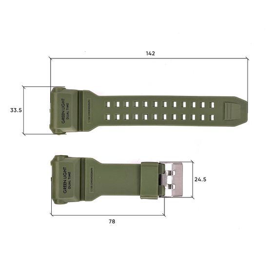 Ремешок для часов Skmei 1968AG Army Green | Зображення 2