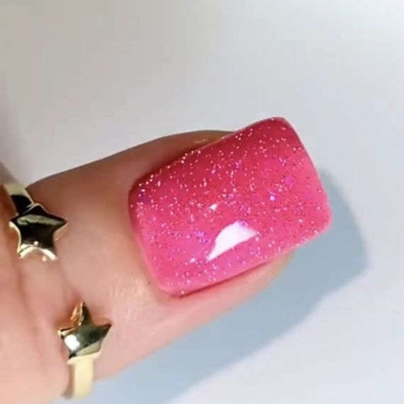 Світловідбивний рідкий полігель Crooz Crystal 05 (рожевий) 15мл