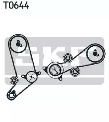 Помпа + комплект ременя ГРМ VW LT, SKF (VKMC01270) | Зображення 1