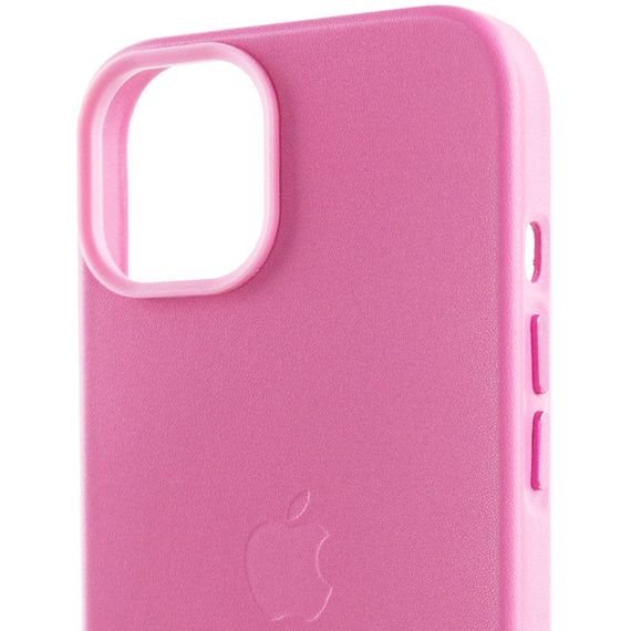 Шкіряний чохол Leather Case (AA Plus) with MagSafe для Apple iPhone 12 Pro Max (6.7") Pollen | Зображення 4