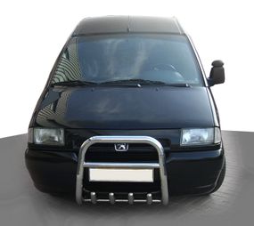 Кенгурятник QT006 (нерж) для Fiat Scudo 1996-2007 гг