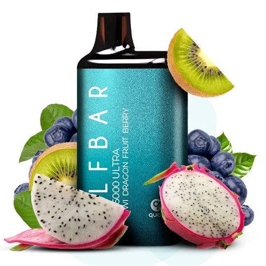 Elf Bar BC5000 Ultra. Ківі Драконів фрукт Ягода (Kiwi Dragon Fruit Berry)