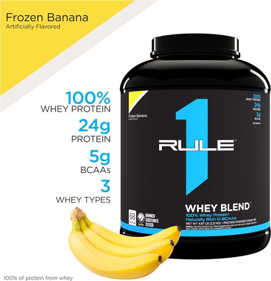 Протеин Rule One Whey Blend 2.27 kg (Frozen banana) | Зображення 2