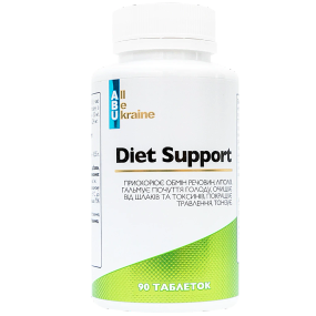 Комплекс для схуднення та корекції фігури Diet Support ABU, 90 таблеток