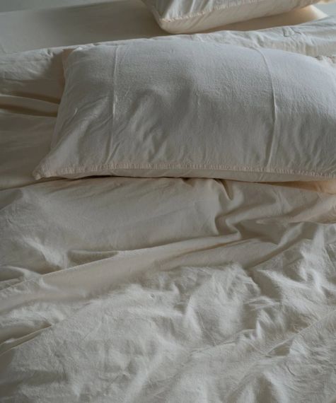 Постельное белье Limasso Stonewashed Ranforce 200 х 220 см Akdeniz Krem | Зображення 6