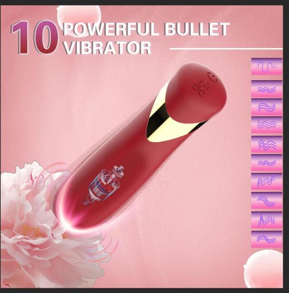 Міні-вібратор - Lipstick Bullet Red Sex Aura | Зображення 7