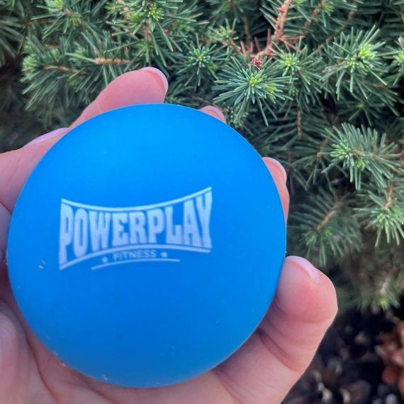 Массажный силиконовый мяч Паверплей PP-4354 Silicone Lacrosse Ball (6.3см.) Синий | Зображення 3