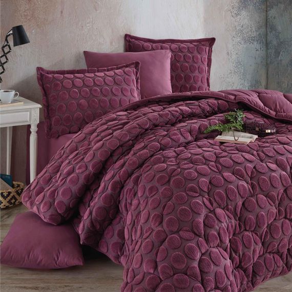 Комплект постільної білизни з ковдрою Clasy Wellsoft полуторний Perle Gul Kurusu | Зображення 2