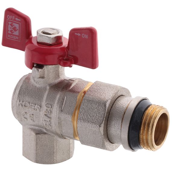 Кран з американкою 1/2" "антіпротечка"(Koer KR.228-Gi) кутовий (KR0196) | Зображення 2