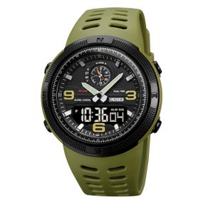 Чоловічий годинник Skmei 1655AGBK Army Green-Black