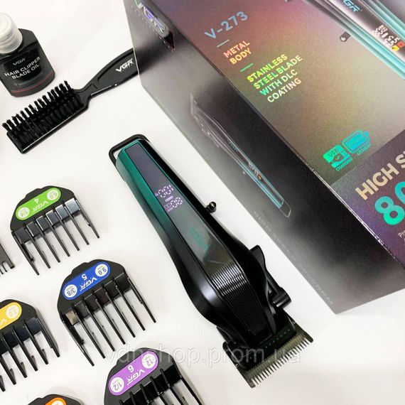 Машинка для стрижки хорошая, Машинка для стрижки с множеством насадок Триммер висков DE-15 | Зображення 9