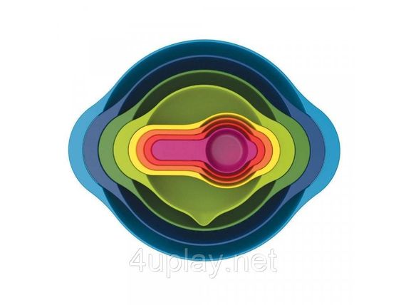 Набор мисок для приготовления пищи Joseph Joseph DUO из 8 предметов Джозеф Джозеф 40115 Оригинал | Зображення 2