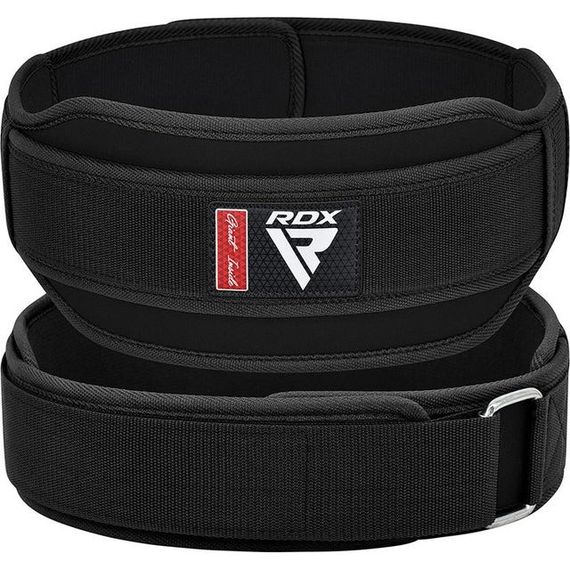 Пояс для важкої атлетики RDX RX5 Double Belt неопреновий Black L