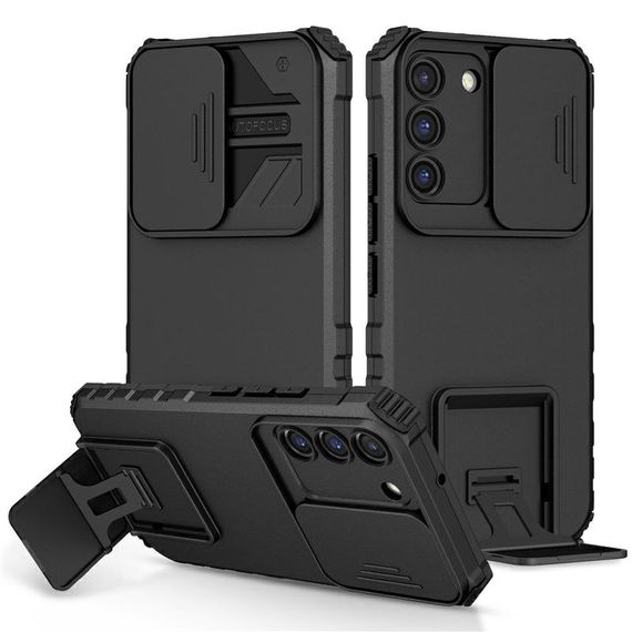 Чохол Kickstand із захистом камери для Samsung Galaxy S21 FE колір Чорний