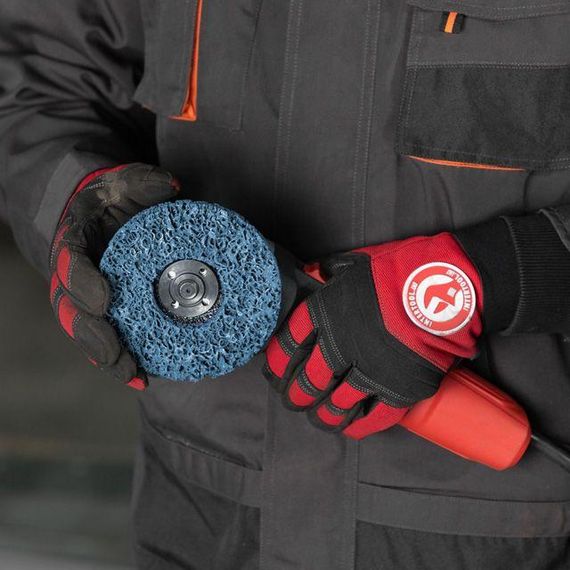 Диск зачистний з спіненого абразиву блакитний 125*22.2*13 мм, P46, T27 INTERTOOL BT-0604 | Зображення 7