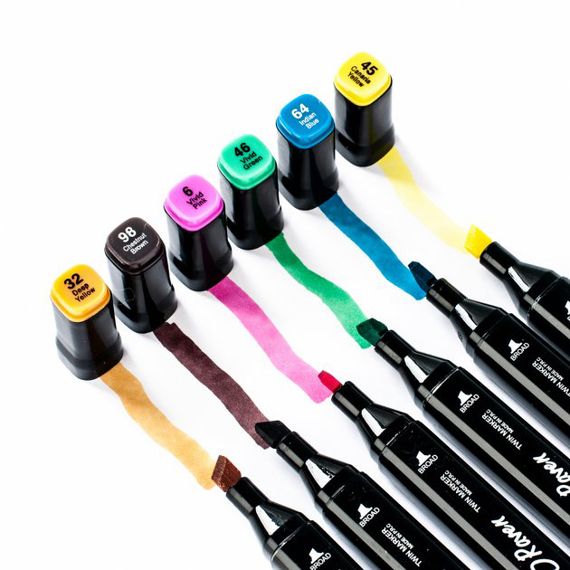 Набір маркерів для малювання Touch 36 шт двосторонні професійні фломастери для художників | Зображення 4